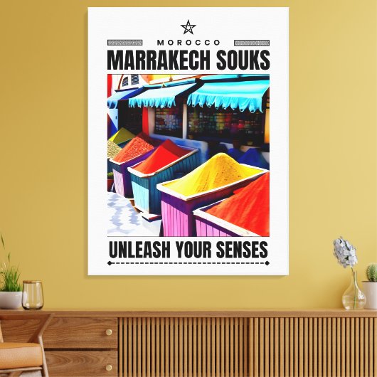 Marrakech Canvas Afdruk (Insitu (Woonkamer))