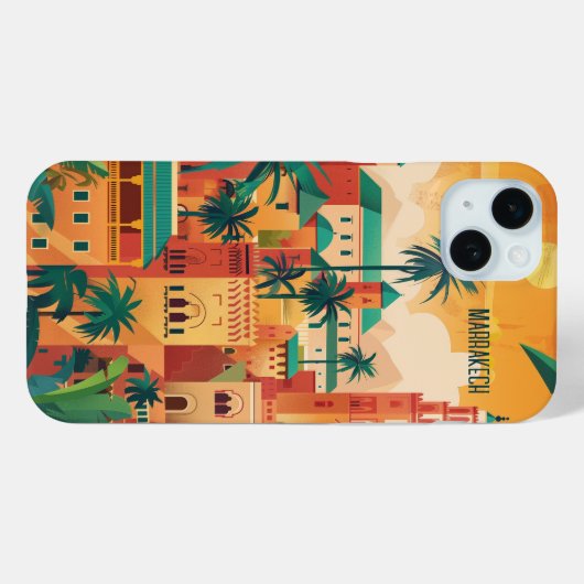 Marrakech Case-Mate iPhone Case (Achterkant (horizontaal))