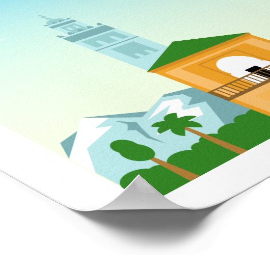 Marrakech City marocco Poster (Hoek)