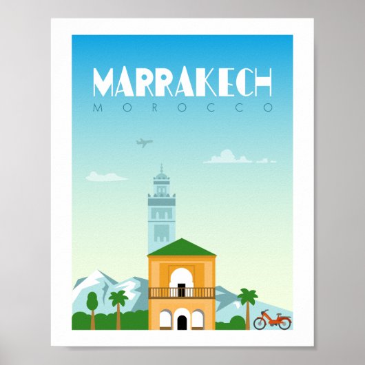 Marrakech City marocco Poster (Voorkant)