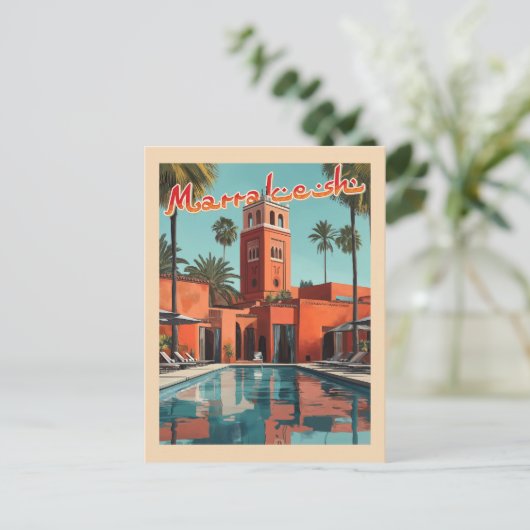 Marrakech Daydream - Reizen in het midden van de e Briefkaart (Staand voorkant)