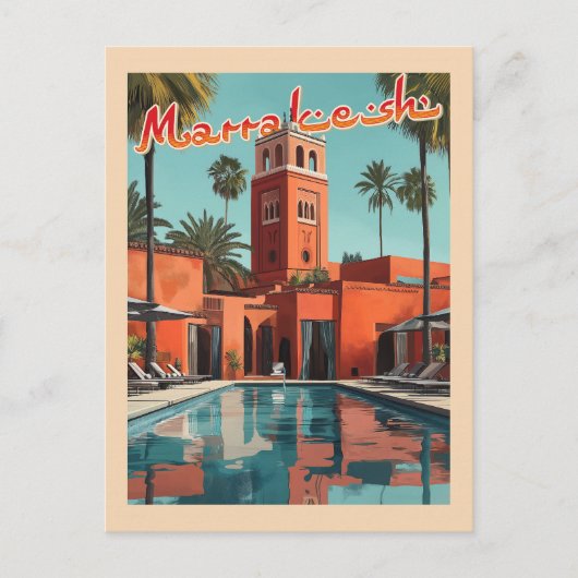 Marrakech Daydream - Reizen in het midden van de e Briefkaart (Voorkant)