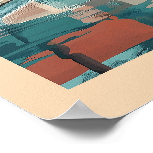 Marrakech Daydream - Reizen in het midden van de e Poster (Hoek)