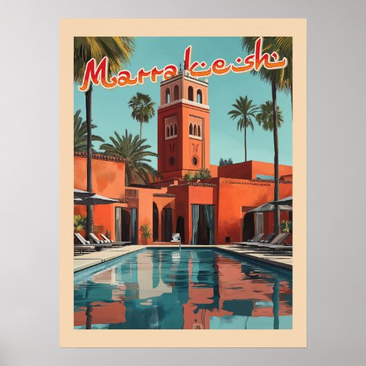 Marrakech Daydream - Reizen in het midden van de e Poster (Voorkant)