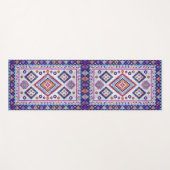 Marrakech Droom - Levendig Marokkaans Geometrisch Yogamat (Voorkant (horizontaal))