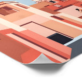 Marrakech Elegantie 4K Landschap Cityscape Poster (Hoek)