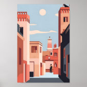 Marrakech Elegantie 4K Landschap Cityscape Poster (Voorkant)