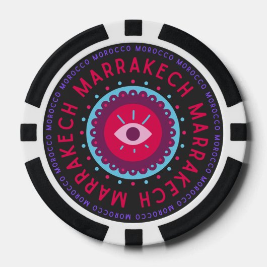 Marrakech Eyes Poker Chips (Voorkant)