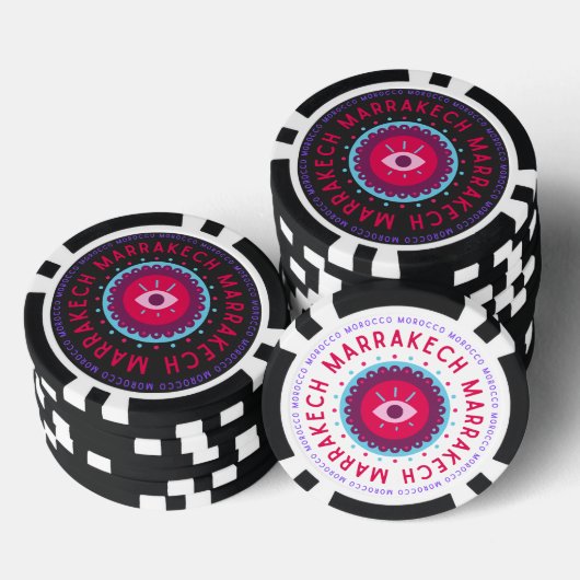 Marrakech Eyes Poker Chips (Opstapeling)