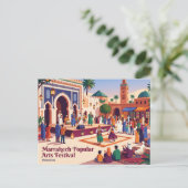 Marrakech Festival voor Volkskunst Marokko Briefkaart (Staand voorkant)