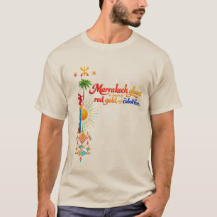Marrakech gloeit – Levendige Marokkaanse kunst T-s T-shirt
