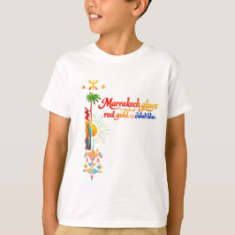 Marrakech gloeit – Levendige Marokkaanse kunst T-s T-shirt