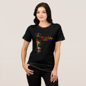 Marrakech gloeit – Levendige Marokkaanse kunst T-s Tri-Blend Shirt (Voorkant volledig)