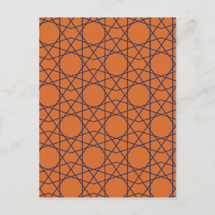 Marrakech Indigo Geometrie Briefkaart