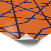 Marrakech Indigo Geometrie Perfect Poster (Hoek)
