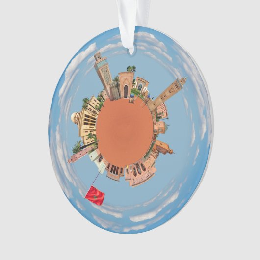 marrakech - klein marokko - reistoeristenplan ornament (voorkant)