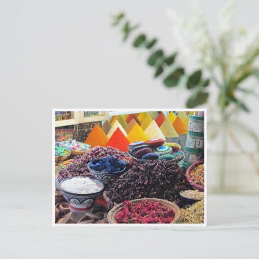 Marrakech kruiden briefkaart (Staand voorkant)