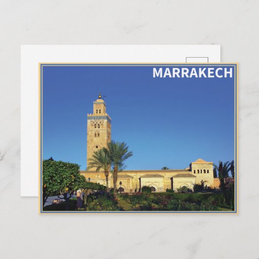 Marrakech - Marokko Briefkaart (Voorkant / Achterkant)