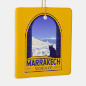 Marrakech Marokko Cat Retro Keramisch Ornament (Rechts)