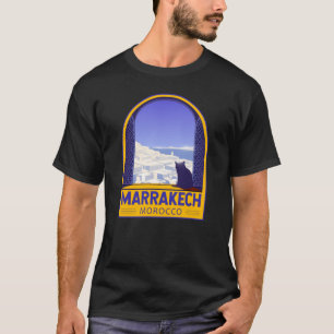 Marrakech Marokko Cat Retro T-shirt