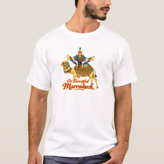 Marrakech Marokko Design Levendig Reis Kunst T-shirt