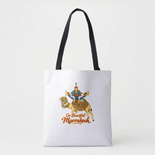 Marrakech Marokko Design Levendig Reis Kunst Tote Bag (Voorkant)
