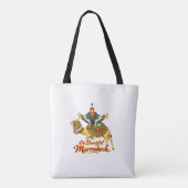 Marrakech Marokko Design Levendig Reis Kunst Tote Bag (Achterkant)