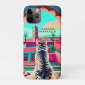 Marrakech Marokko Kat Reizen Toerisme Souvenir Case-Mate iPhone Case (Achterkant)