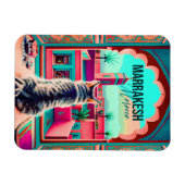 Marrakech Marokko Kat Reizen Toerisme Souvenir Magneet (Horizontaal)