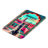 Marrakech Marokko Kat Reizen Toerisme Souvenir Magneet (Linkerzijde)