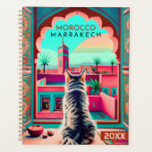 Marrakech Marokko Kat Reizen Toerisme Souvenir Planner (Voorkant)
