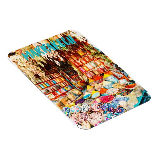 Marrakech Marokko Markt Bazaar Magneet (Rechterzijde)