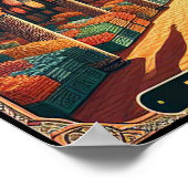 Marrakech Marokko  Markt Reizen Poster (Hoek)