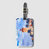 Marrakech Marokko Moskee Reizen Bagagelabel (Voorkant (verticaal))