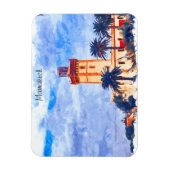 Marrakech Marokko Moskee Reizen Magneet (Verticaal)