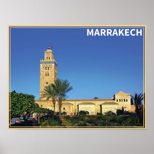 Marrakech - Marokko Poster (Voorkant)