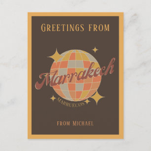marrakech marokko  retro Briefkaart