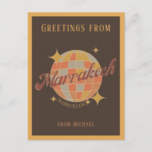 marrakech marokko  retro Briefkaart (Voorkant)