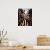 Marrakech Marokko Schilderij Kunst Print Poster (Keuken)