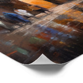 Marrakech Marokko Schilderij Kunst Print Poster (Hoek)