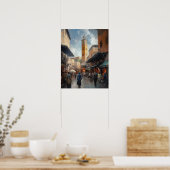 Marrakech Marokko Schilderij Kunst Print Poster (Keuken)