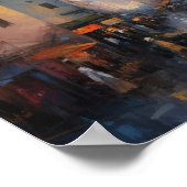 Marrakech Marokko Schilderij Kunstprint Poster (Hoek)