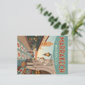  Marrakech Marokko Souk Briefkaart (Staand voorkant)