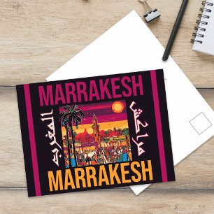 Marrakech Marokko souk Toerisme Reizen Souvenir Briefkaart