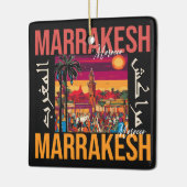 Marrakech Marokko souk Toerisme Reizen Souvenir Keramisch Ornament (Links)