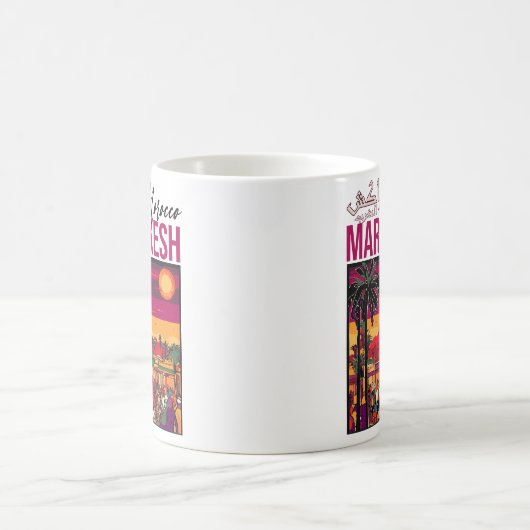 Marrakech Marokko souk Toerisme Reizen Souvenir Koffiemok (Center)