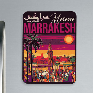 Marrakech Marokko souk Toerisme Reizen Souvenir Magneet