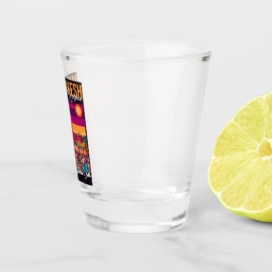 Marrakech Marokko souk Toerisme Reizen Souvenir Shot Glas (Rechts)