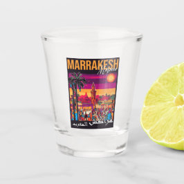 Marrakech Marokko souk Toerisme Reizen Souvenir Shot Glas