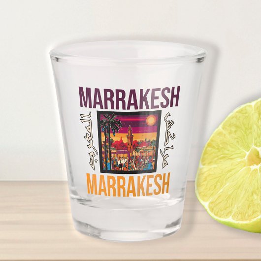 Marrakech Marokko souk Toerisme Reizen Souvenir Shot Glas